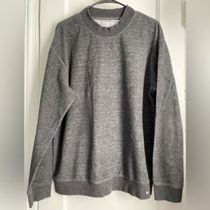 David Beckham Men’s Gray Crewneck Classic Fit Sweater, Size: Large